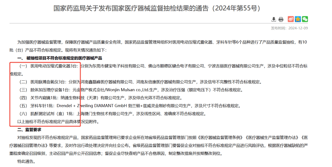 【知识分享】医疗器械国抽产品不合格如何处